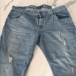 NEW! INC Tapered Fit Men's Distressed Blue Jeans